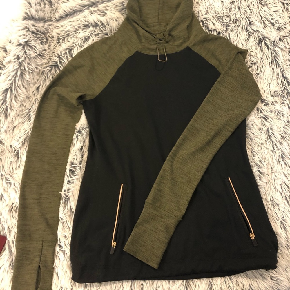 Abercrombie Cowl-neck athletic sweatshirt (XS)